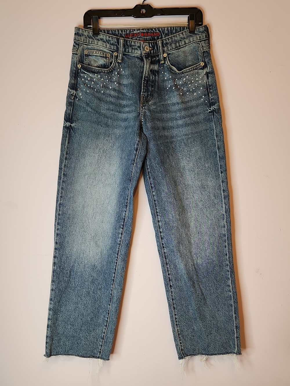LUCKY BRAND The Baggy Jeans with Silver Studs, size 4/27